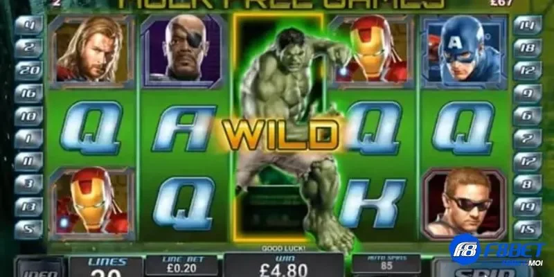 Avengers F8bet Biểu tượng Wild xuất hiện là thắng lớn