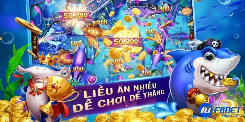 Bắn cá đại dương F8Bet Cách chơi bắn cá siêu đơn giản