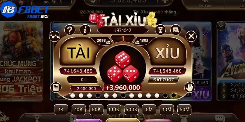 Tài xỉu F8Bet - Tựa game chơi dễ dàng, thưởng lớn nhất 2024 12 tài xỉu F8Bet